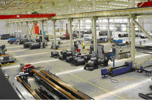 A corner of the standardized factory building