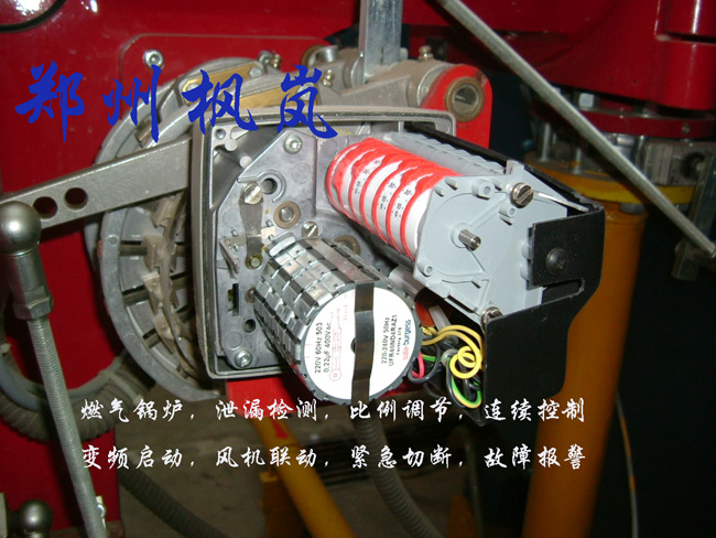 Gas boiler continuous regulation private server motor