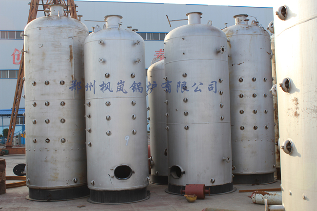 Vertical coal-fired steam boiler production area