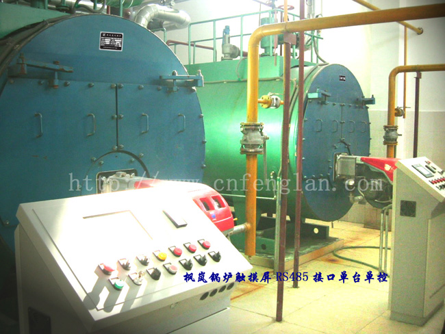 WNS horizontal three-return gas hot water touch screen control