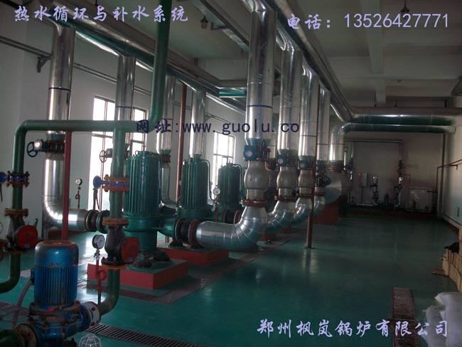 Gas-fired hot water boiler constant pressure water supply and circulation system