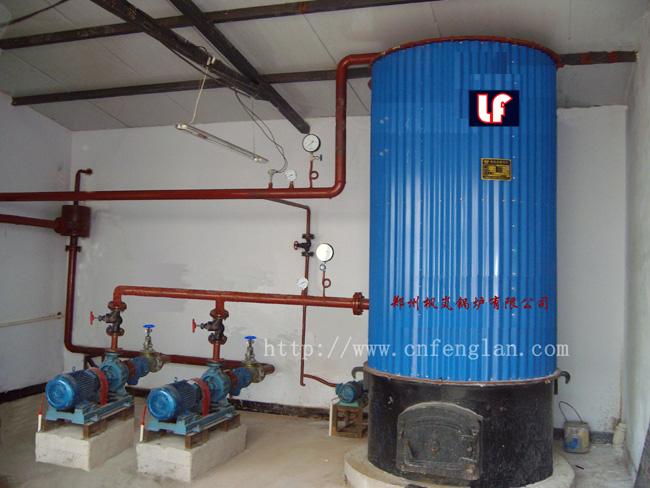 Vertical hand-fired coal-fired heat-conducting oil boiler