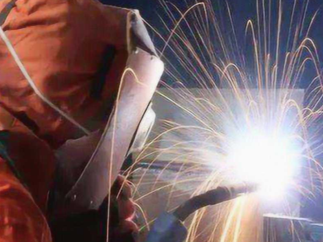 Carbon dioxide gas shielded welding (prohibit the use of pressure components)