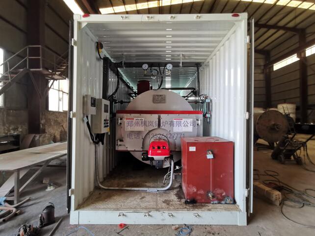 Integration of mobile (container) boiler (gas